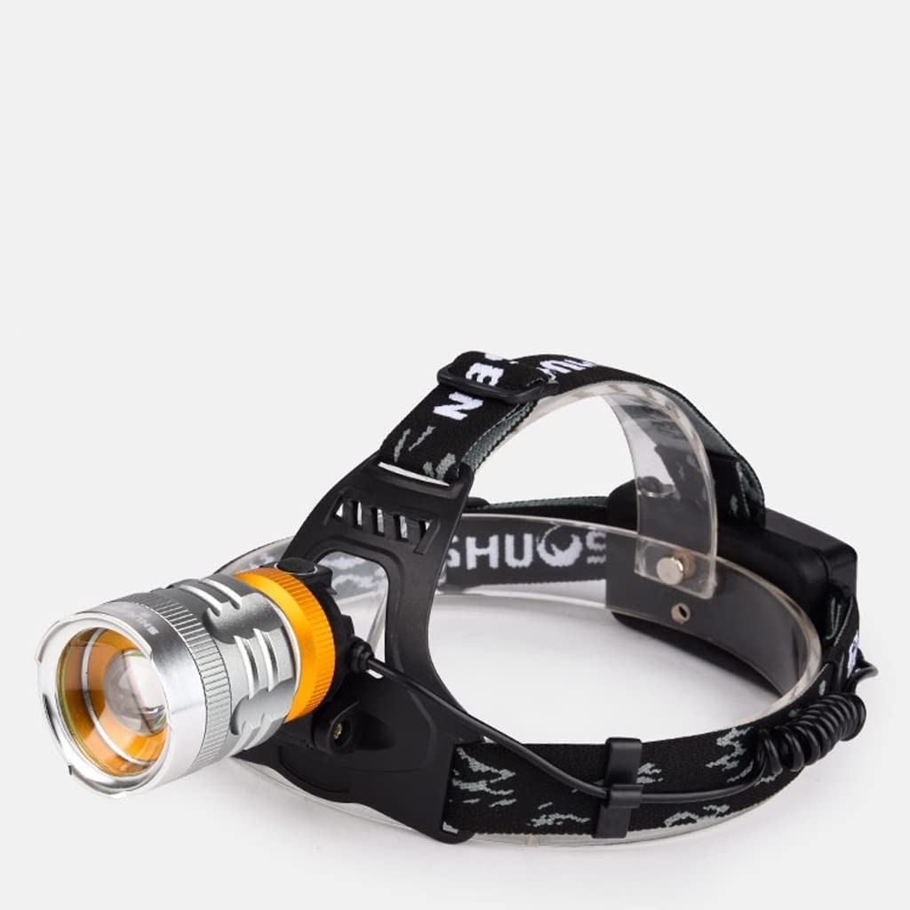 Latarka czołowa czołówka， Latarka czołowa LED LED Outdoor o dużym zasięgu, akumulatorowa, 3000, do noszenia na głowie, latarka T6, nocna, do łowienia ryżu, lampa czołowa, lampa górnicza