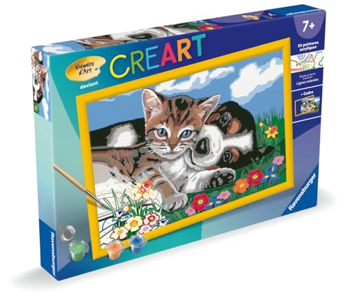 Ravensburger CreArt Kids 31x21 cm Numéro d'art Une Belle amitié Kit de Peinture par numéros Dès 25848 - vue 2