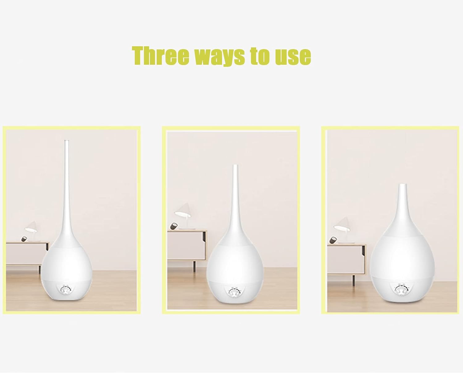 Floor Standing Humidifier Air Purifier Ultra Quiet Operation Infrared Remote Control Waterless Auto Off Adjustable Mist Mode with 3 Litre Water Tank Capacity (Aromatherapy Edition)