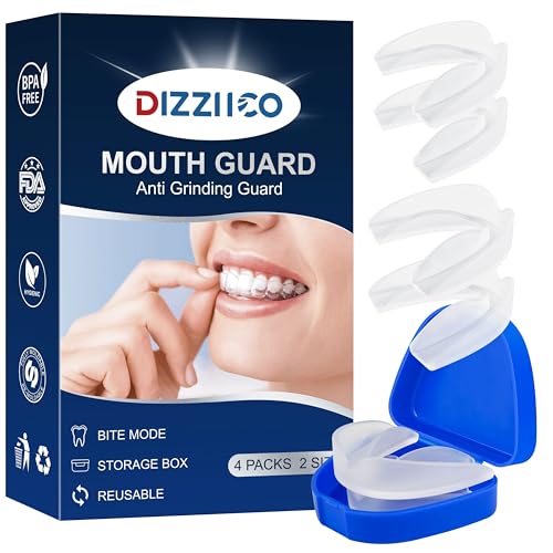 Mouth Guard for Sleeping, Teeth Grinding Mouthguards for Sleeping, Mouth Guard for Grinding Teeth at Night, Night Guards for Teeth Grinding for Adults (4 Pack) - Image 3