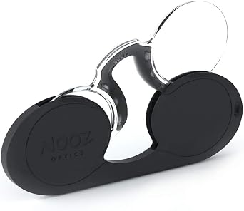 NOOZ - Armless Reading Glasses Slim & Lightweight Readers for Women & Men - Oval Mini Reading Glasses with Compact Case