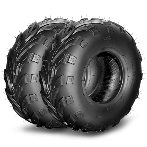 MOTOOS ATV/UTV Tires 16x8-7,All-Terrain Mud Go Kart Tires 16x8x7,4-Ply,Directional Tread,Tubeless,Set of 2