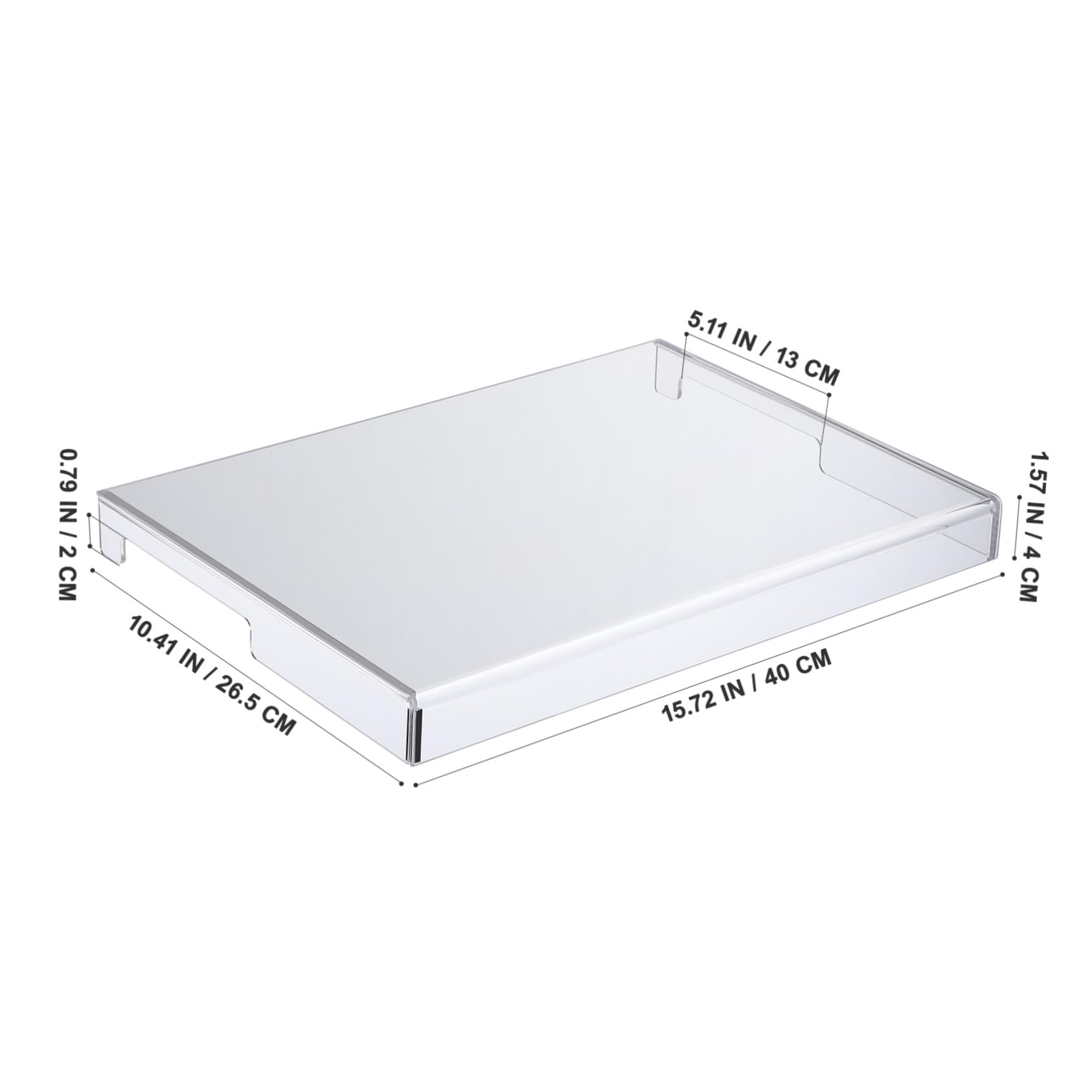 Acryl Tastaturabdeckung Transparent 400 X 265 X 40mm Tastaturschutz für Laptop undpc Geeignet für Büroarbeitsplätze und Zuhause