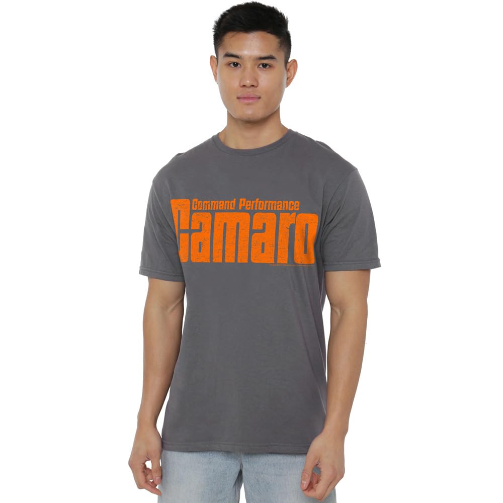 T-shirt Chevrolet Command Performance gris anthracite qui ne se déforme pas au lavage mixte