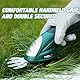 POSENPRO 7,2V Akku-Gras- und Strauchschere, 2 in 1 Mini Handheld Elektrischer Grasschere, Akku-Heckenschere Rasenschere Comfortcut, 120 mm (Strauch) / 83 mm (Gras)