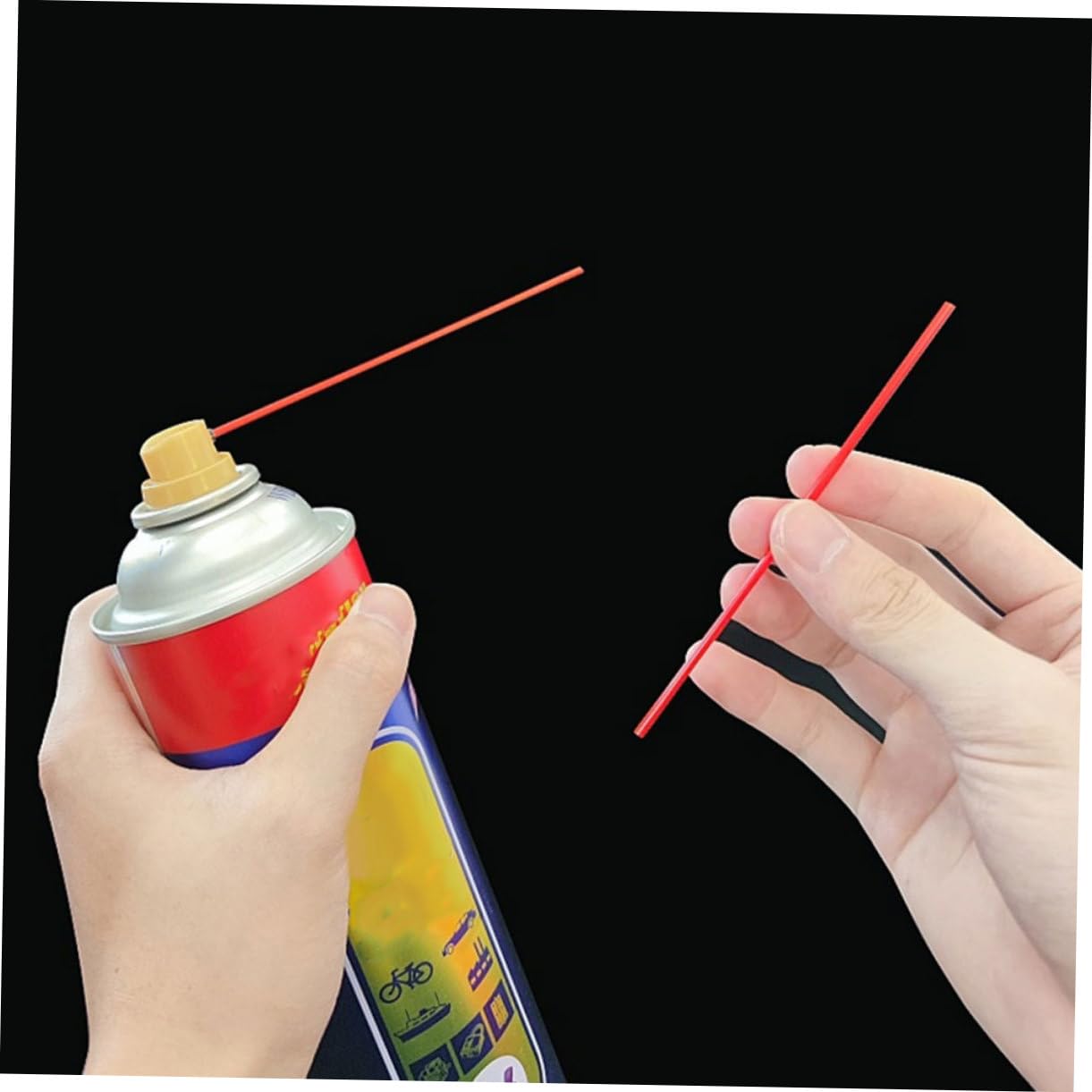 SOESFOUFU Spray Can Nozzle Extension Straw Set Rust Remover Spray Can Tube Lubricant for Car Repair
