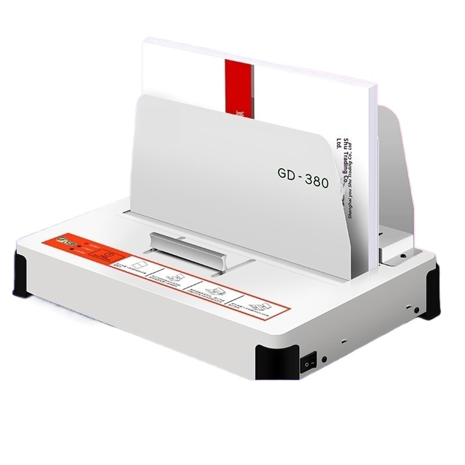 Rilegatrice, GD380 Colla A Caldo Rilegatrice Documenti Contrattuali Busta Per Libri A4 Rilegatura Automatica 100w per fai da te, ufficio, casa, organizzazione dei documenti