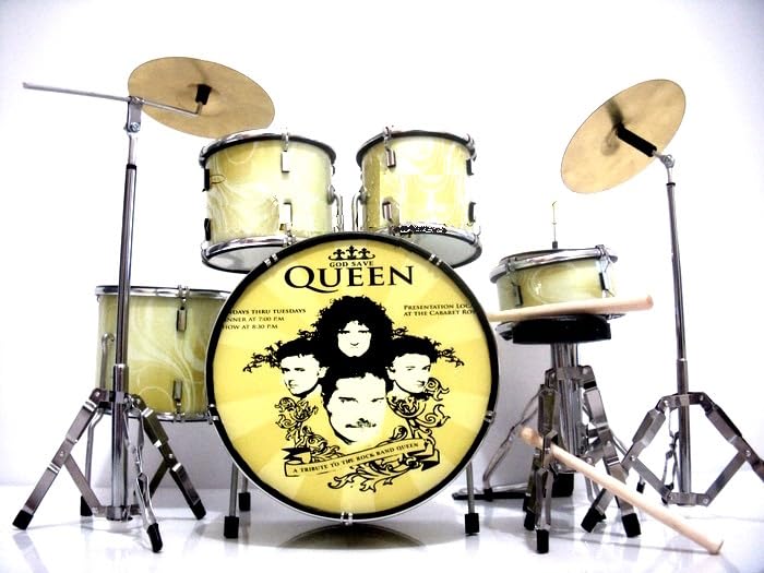 Amazon.co.jp: Queenクイーンミニチュアドラムセット ミニ楽器  