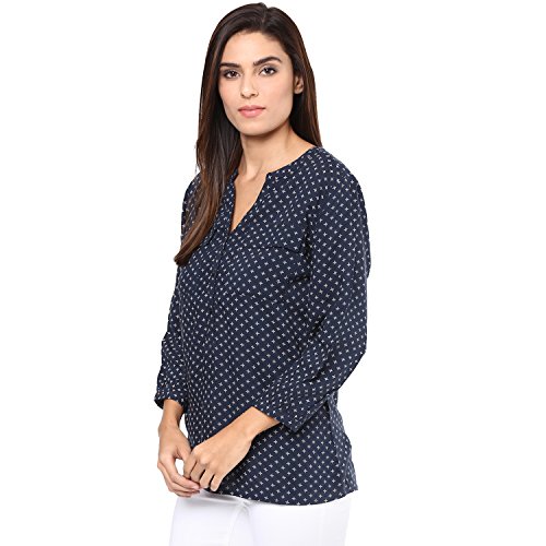 Image of Harpa Women Regular Fit Body Blouse Shirt