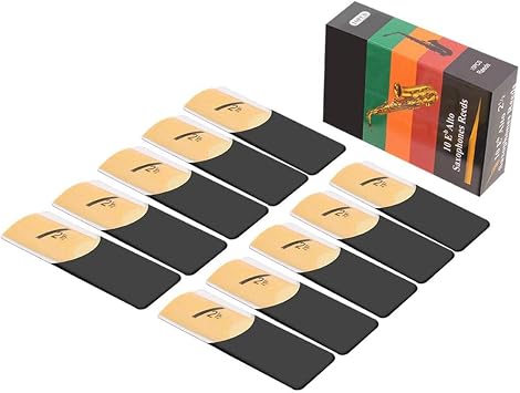 10 Pack Eb Alto Saxophone Reeds Strength 2.0 Sax Instrument Reed,for Saxophone Parts Accessories
