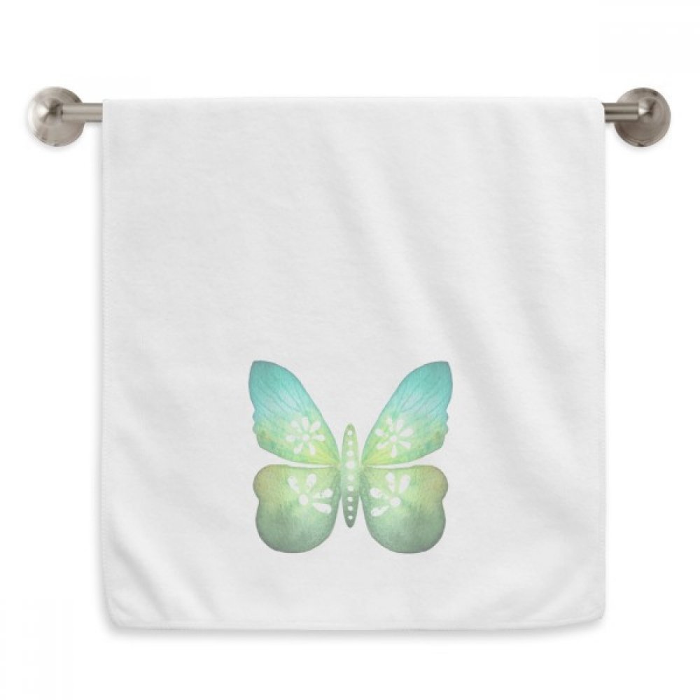 Serviette débarbouillette 13x29 pouces motif floral et feuille verte