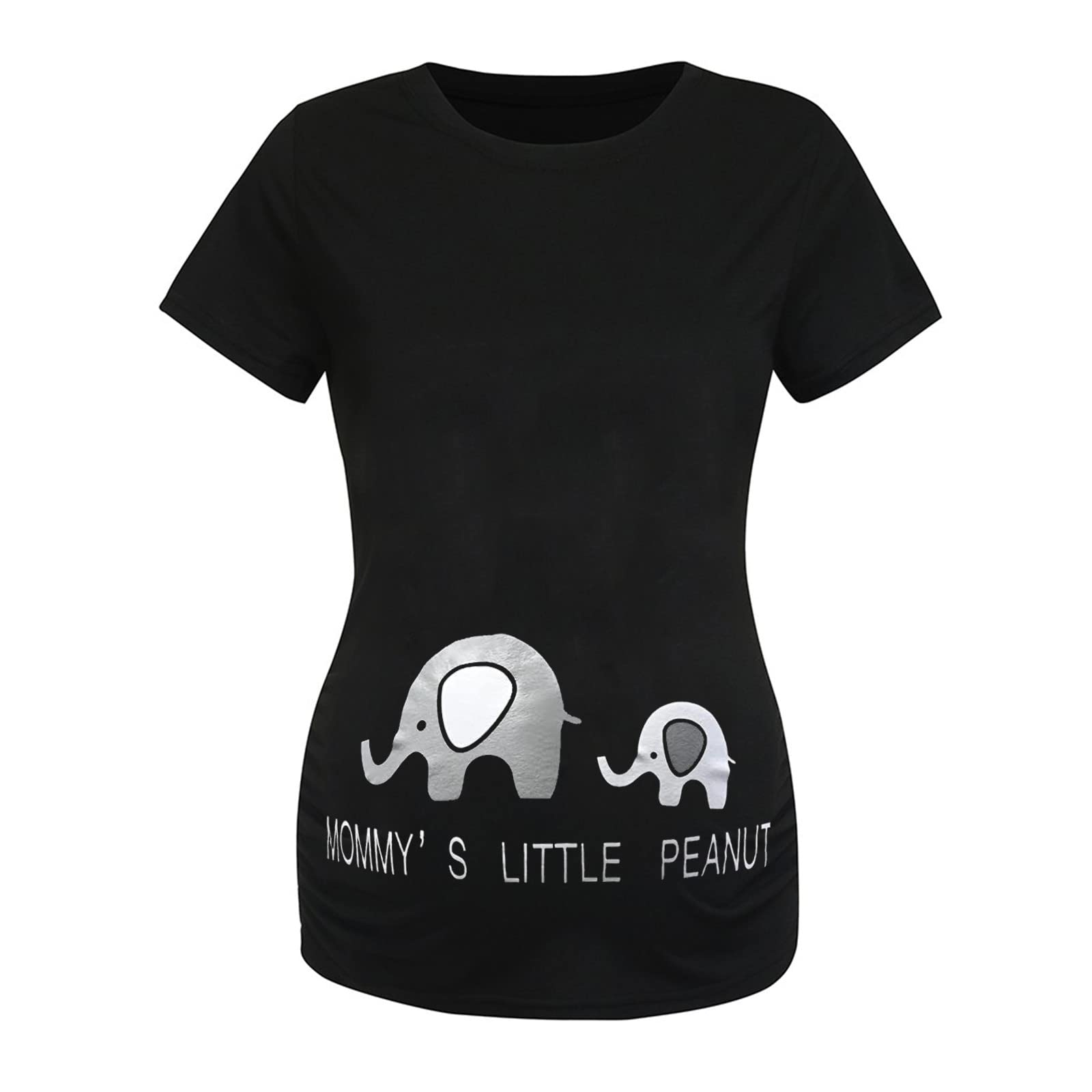 Umstands Tshirt Lustig Umstandsmode Tshirt Mit Spruch Footprint Umstandsmode Oberteil Sommer Kurzarm Große Größen Elegant Casual