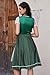 Molirex Dirndl Dresses Women, 3 Piece Oktoberfest Costumes for Bavarian Floral Carnival Beer Outfit German Dress Green Small