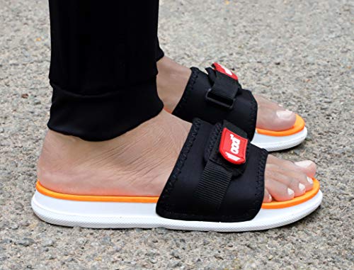 Image of AADI Men's Synthetic Leather Daily Use Casual Sliders /Flip Flop & Slippers