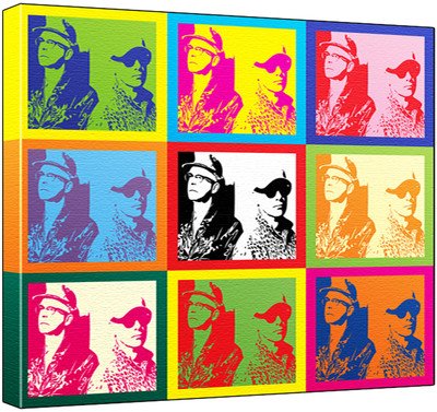 Pet Shop Boys Christopher Lowe Neil Tennant - Pop Art Print (Andy Warhol's Che Guevara Style) 60 x 50 x 1.8 cm Deep Box Canvas