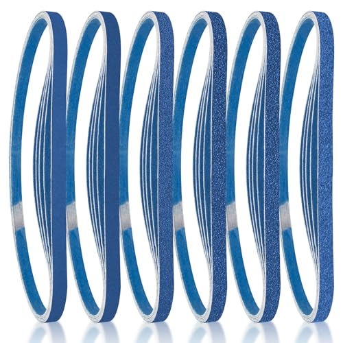 FEIHU Zirkoniumkorund Schleifbänder,9 x 533 mm,20 Stück Körnung 100 für Proxxon Powerfeile Schleifpapier Schleifband Set