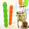 Ordertown Grinding Feeder voor hond & huisdier accessoires, hond kauwen Stick Agressieve Chewer Treat Dispenser Rubber huisdier tanden schoonmaken speelgoed, huisdieren zijn goede vrienden van de mens, S, ORANJE