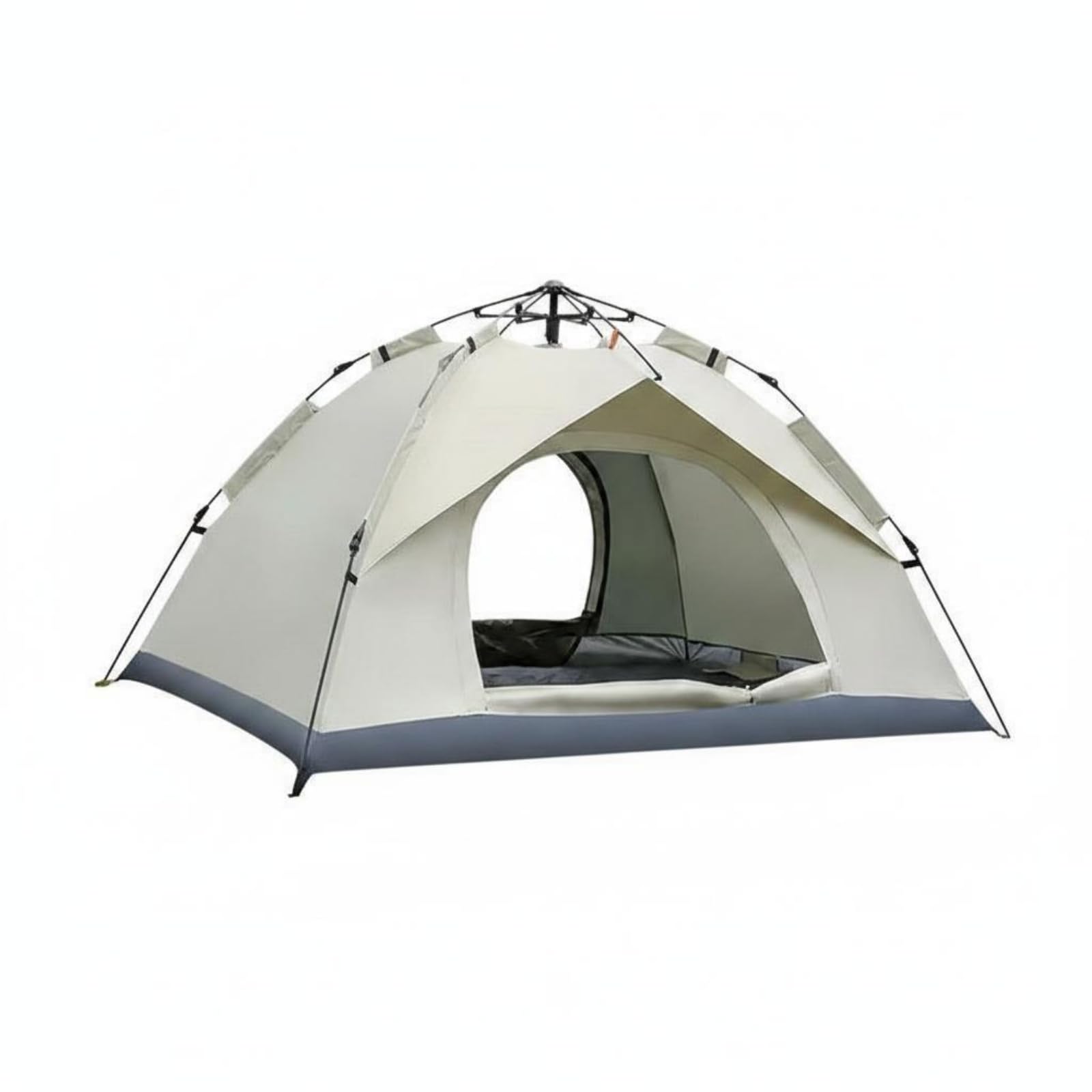 Quick Installation Instant Instant Setup Tent Portable 3 Person Tent Sun Shade Instant Camping Shelter Large Space for Park, Picnic, Beige, 2-3 Person a-image-32