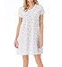 Carole Hochman Women's Printed Short Sleeve Sleep Shirt