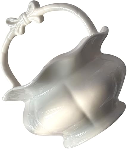 YARNOW Caja de vajilla cubertería soporte de joyería centro de flores escritorio para arreglo cesta de mano organizador de cerámica aperitivos de