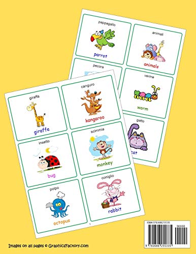 English Italian Educational 240 First Words Activity Colors Book for Toddlers (40 All Color Pages): New childrens learning cards for preschool ... (Toddler All Colors Paperback Book) image 4