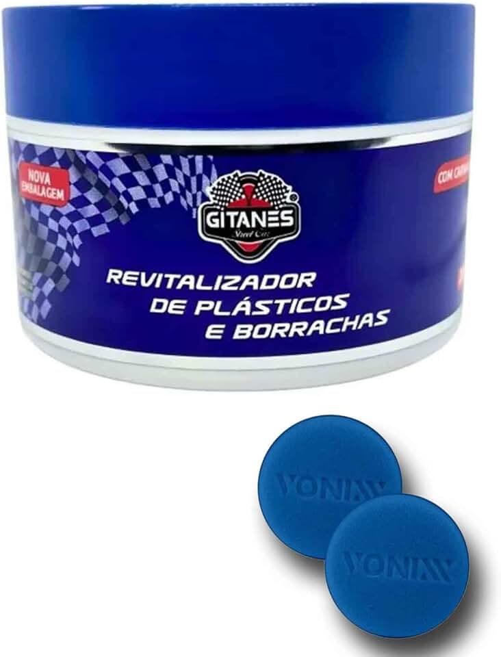 Kit Revitalizador de Plástico e Borrachas 200g Gitanes com Apicadro de Espuma