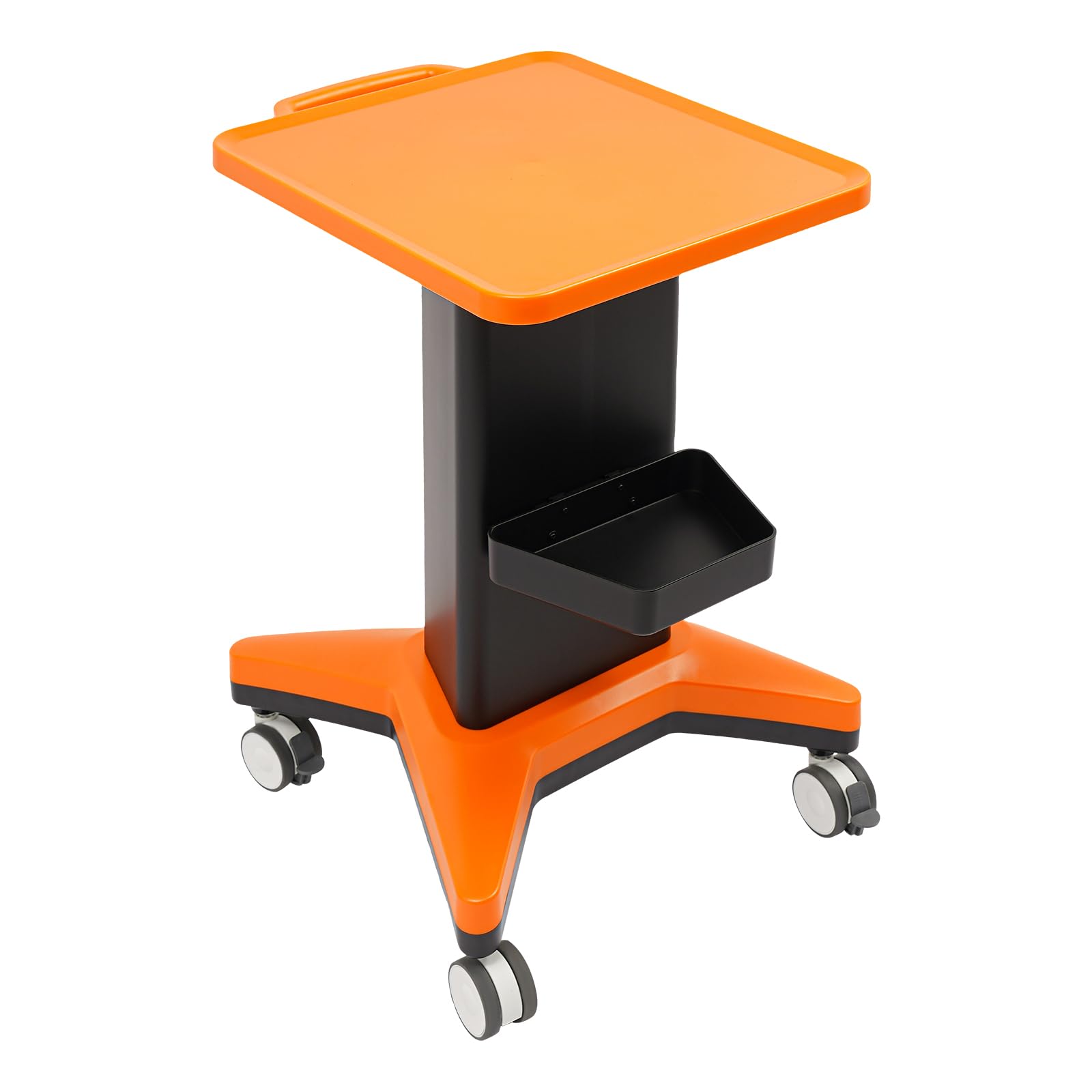 Carrello da parrucchiere, carrello per cosmetici, carrello di bellezza, carrello da servizio, carrello da lavoro, carrello da 60 kg, per ufficio, lavoro, spa, parrucchiere con asta laterale