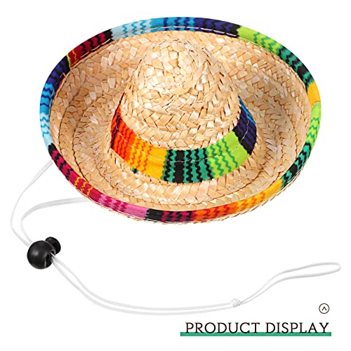 Dog sombrero hat pet serape poncho costume funny dog costume multicolor adjustable sombrero costume mexican dog poncho straw hat chihuahua clothes for mexican party decorations (large) 3 Dog sombrero hat pet serape poncho costume funny dog costume multicolor adjustable sombrero costume mexican dog poncho straw hat chihuahua clothes for mexican party decorations (large) - image 4