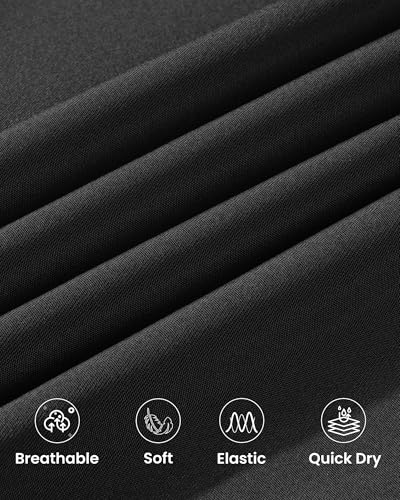 Auranso Girls Joggers 3 Pack Quick Dry Casual Sweatpants Kids Athletic Lounge Joggers Boys Active Running Pants with Pockets2