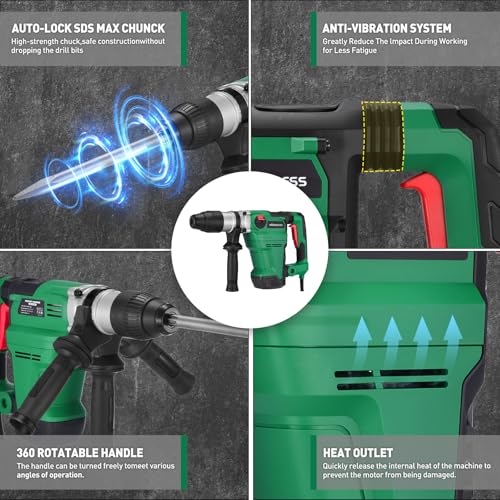 WORKBLESS SDS Max Rotary Hammer Drill