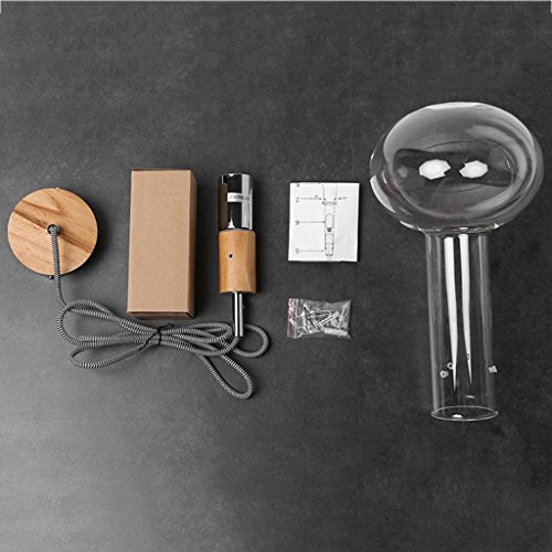 Lampe d'intérieur en verre solution éclairage doux de chambre à coucher