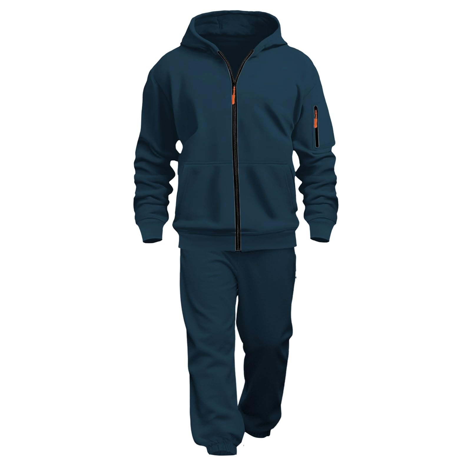 Kinder Trainingsanzug Mädchen Jungen Langarm Hoodie Pullover Hosen Outfit Winter Sportanzug mit Tasche Sportbekleidung Jogginganzug Mädchen Kinder Sportanzug Trainingsanzug Bekleidungssets 2-14 Jahre