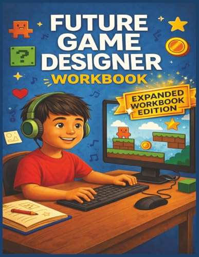 Future Game Designer Workbook For Kids: Create Your Own Video Game Ideas with Sketch Pages, Game...