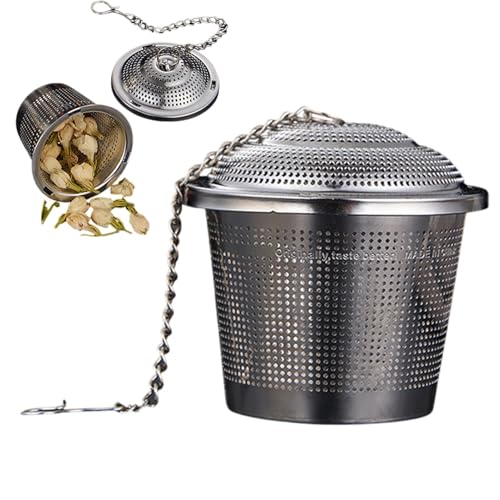 Filtro per tè, filtro per spezie – Acciaio portatile – Setaccio per spezie – Infusore di cibo per zuppa, fermentazione, caldo