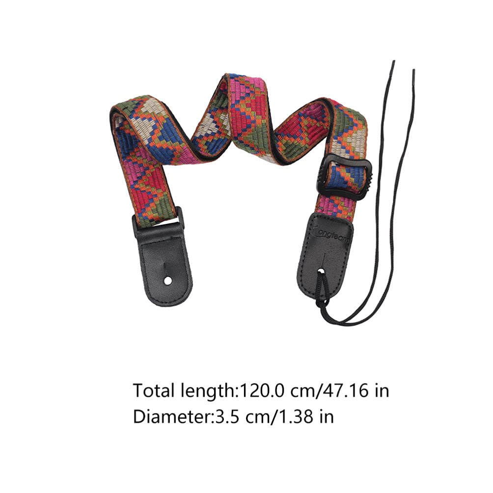 Milisten Ukelele Strap Braided Belt Leather Ukulele Strap Ukulele Shoulder Strap Guitar Strap Replacement For Bass Electric Acoustic Guitars Ukulele Ukelele Strap Braided Belt - Image 4