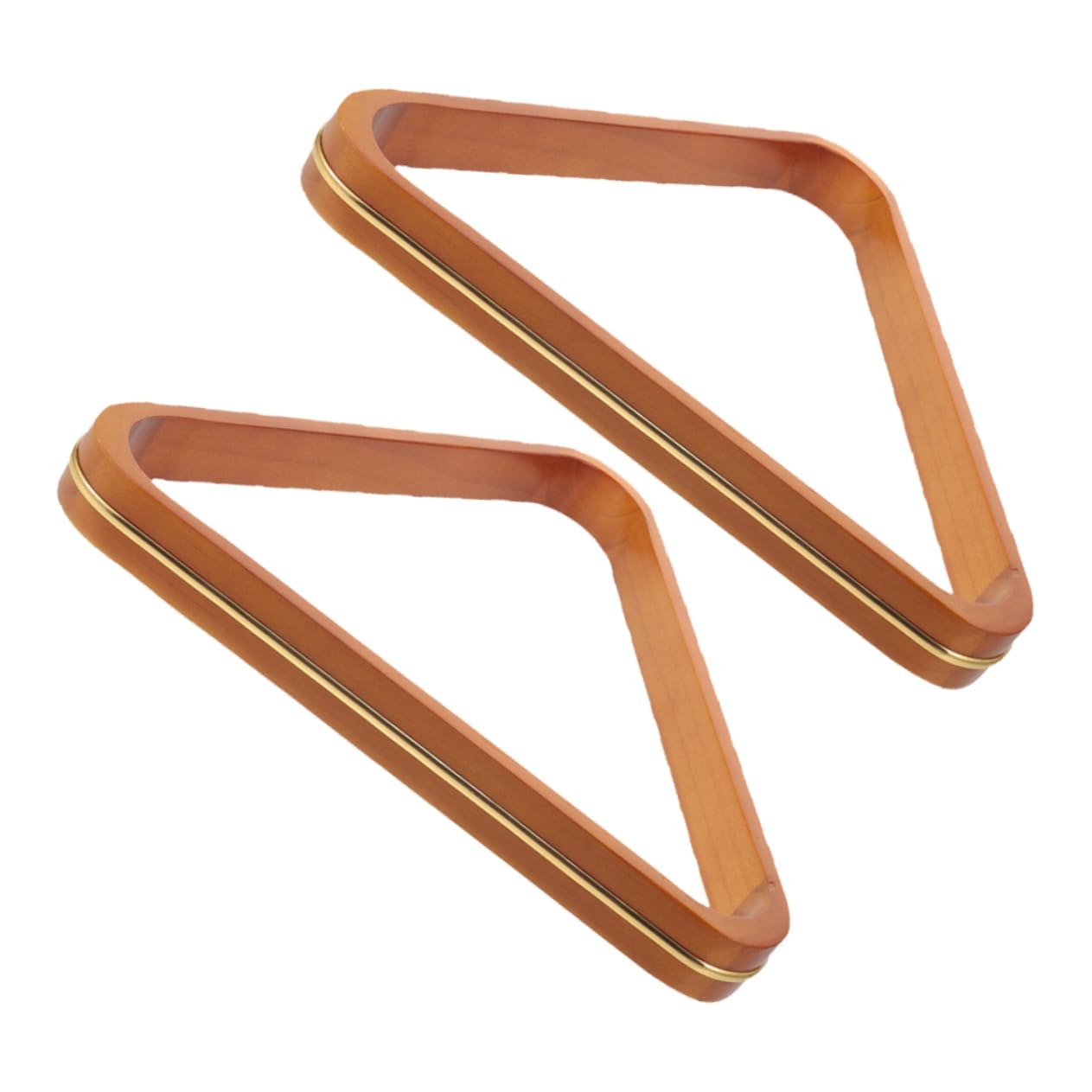 Toyvian Triangolo da Biliardo 2 Pezzi in Legno di Pino Giallo