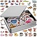 Produktbild Magneten Kühlschrank Set Tiere 40 Stück Beschriftet (Englisch) Magnetischer Notizhalter Stark Metallbox 22616