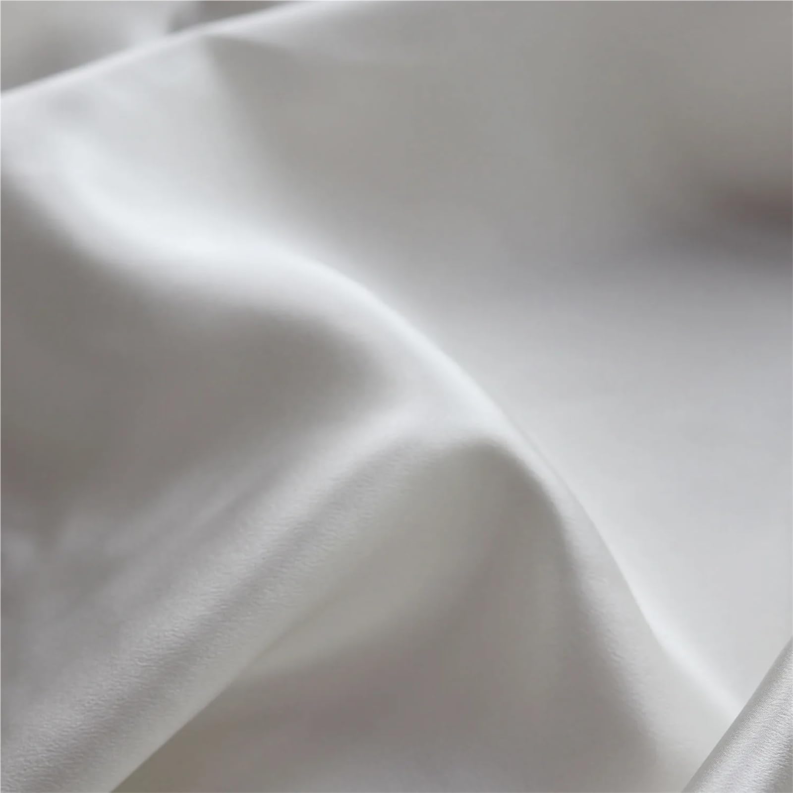 Tela de seda 100 % pura de satén blanco para vestido de novia, tela Cheongsam, tela de costura para coser (140 cm)