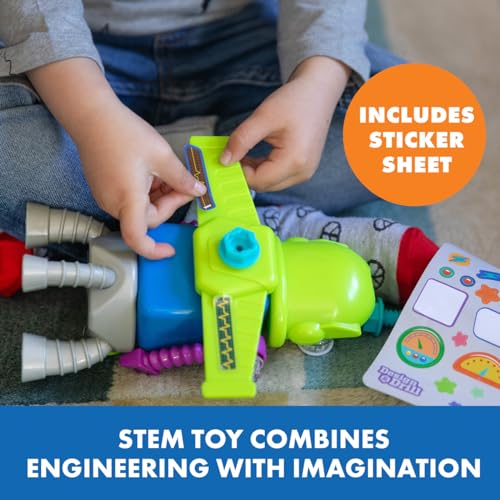 Juguete de construcción STEM Design & Drill taller de robots desmontable multicolor de Educational Insights 6
