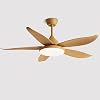 Modern Remote Ceiling Fan Light 6 Speeds Quiet Ceiling Fan Dimmable 48W LED Ceiling Fan Lighting 35W DC Motor Ceiling Fan With Light For Living Room Dining Room Restaurant Bedroom