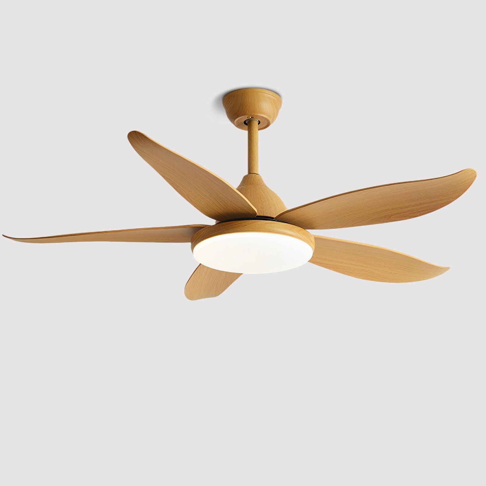 SXDMOUBK Modern Remote Ceiling Fan Light 6 Speeds Quiet Ceiling Fan Dimmable 48W LED Ceiling Fan Lighting 35W DC Motor Ceiling Fan With Light For Living Room Dining Room Restaurant Bedroom