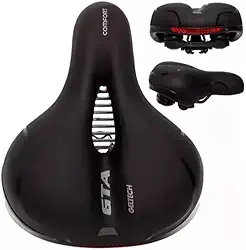 Selim Comfort Gel Tech com Elastômeros e Refletor