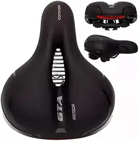 Selim Comfort Gel Tech com Elastômeros e Refletor