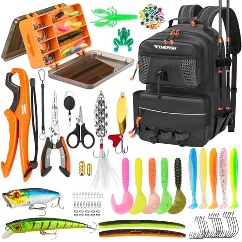 THKFISH Fishing Backpack Tackle Boxes, 20L Waterproof