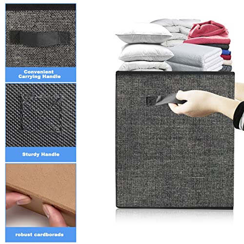 Homyfort Large Toy Box Storage Chest For Kids Boys,Collapsible Toy Bin Organizer Basket With Lids For Blanket,Toys,Toddler,Nursery,Playroom (Black) #TOP5