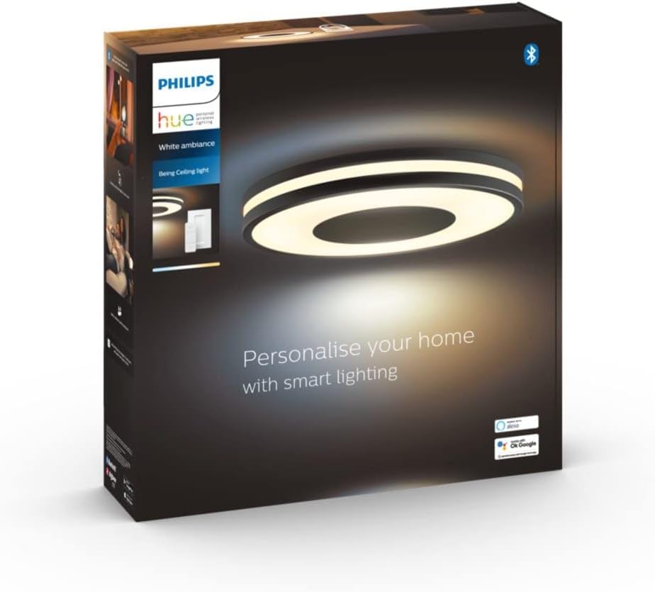 Philips Hue Being Deckenleuchte, 2.500 lm, Schwarz – Ansicht 3
