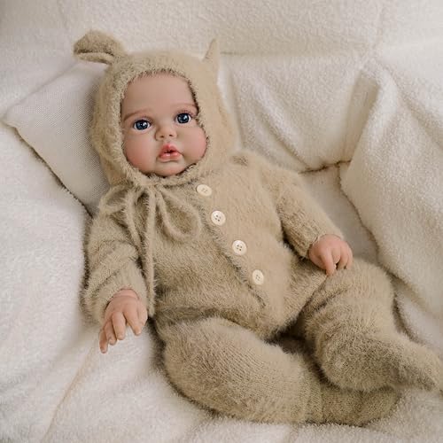 Muñeca Reborn Niña 19 Pulgadas Realista Cuerpo Suave miniatura 2