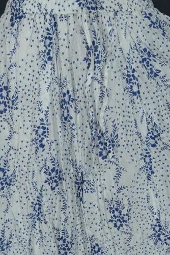 Image of Premium Long Skirt | Stylish Long Crushed Cotton & Unique Prints | Floor Length Skirt for Women | Elastic Waist Premium Maxi Skirt - Comfortable Casual Wear