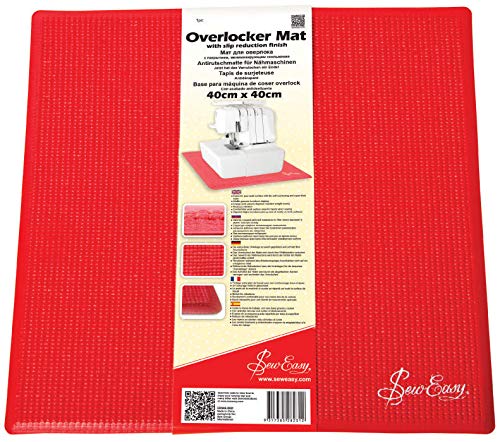 Sew Easy ER906.RED | Overlocker Slip Reduction Mat | 40 x 40cm