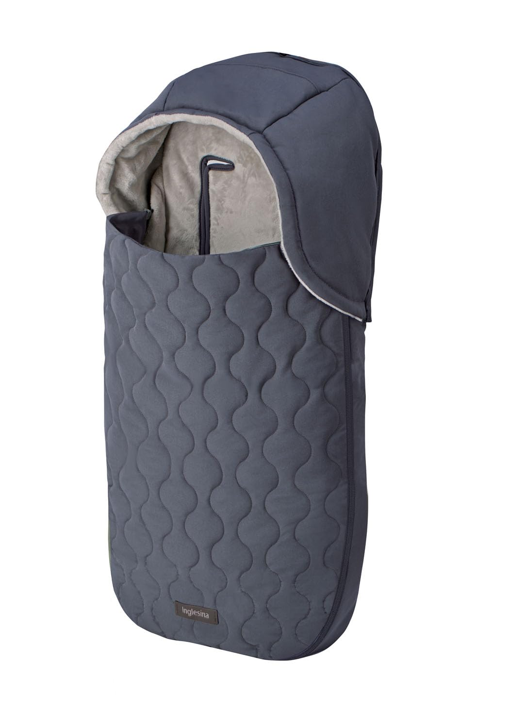Inglesina Saco Térmico Newborn 3 en 1 para Capazo y Silla de Coche, Interior de Forro Polar Cálido, Exterior Acolchado Resistente al Agua, Capucha Extraíble, 40 x 76 cm, Blue